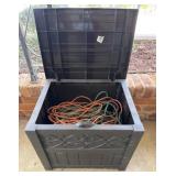 Storage Bin and Extension Cords