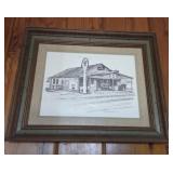 Framed, Signed Pencil Drawing Don Northcutt
