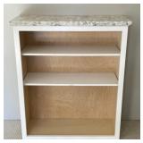 Adjustable Marble Top Bookcase