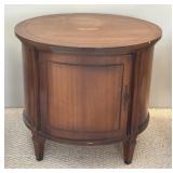 MCM Round Drum Table