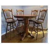 Bistro Table and Swivel Stools