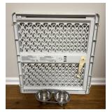 Safety Gate and Pet Bowl