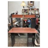 Shop Desk with Lamp
