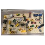 Toy Car and Truck in Bin