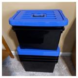 Stackable Storage Totes with Handle