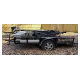 14.5 Foot Trailer with Scrap Metal and Toolbox