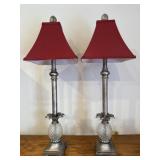 Glass Pineapple Buffet Lamps