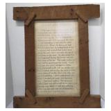 Vintage Framed Spiritual Print