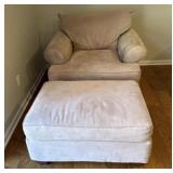 Oversized Club Chair and Ottoman