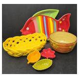 Assortment  of Ceramic Serving Dishes Bowl