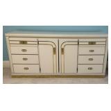 Brass and Laminate Dresser
