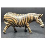 Carved Wooden Zebra Statue