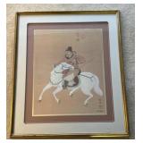 "Tang Horse Chinoiserie," Signed by B. Chan