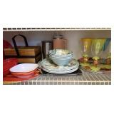 Melamine Serving Ware and Utensils Holder