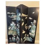 Black Laquer Folding Screen
