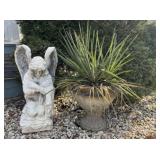 Composite Angel and Planter