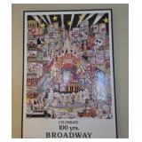 Framed Broadway Print 100 Years