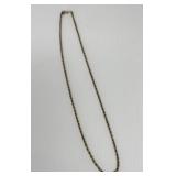 14K Gold Rope Chain Necklace