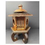 Wooden Pagoda Lamp