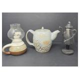 Pottery Pitcher and Candle and more