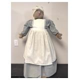 Folk Art Doll with Basket Bottom