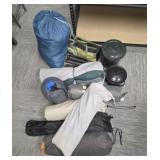 Camping Tent Folding Chairs Sleeping Bags