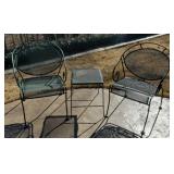 Metal Outdoor Chairs and Table A