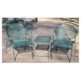 Metal Outdoor Chairs and Table B