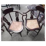 Rosewood Marble Seat Chairs