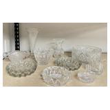 Cut Glass and Crystal Bowls and Vases
