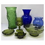 Green and Blue Glass