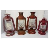 Red Metal Lanterns