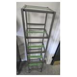 Metal Glass Stand with Shelves