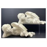 Ceramic Winking Angel Garden Statues