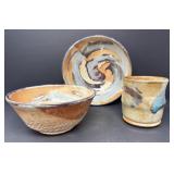 Pottery Bowls and Cup