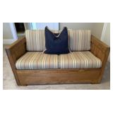 Handcrafted Wooden Love Seat