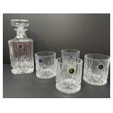 ELIDOMC 5PC Italian Crafted Crystal Decanter Set