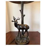 Bronze Tone Deer Table Lamp