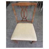 Fretback Upholstered Side Chair