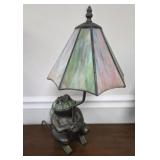 Frog Stained Glass Lamp