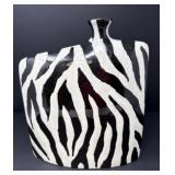 Zebra Print Ceramic Vase