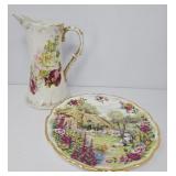 Vintage Tea Pot and Plate