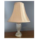 Glass and Brass Table Lamp