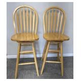 Natural Swivel Barstools A