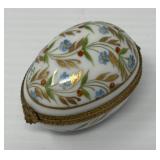 Limoges Porcelain Egg Trinket Box