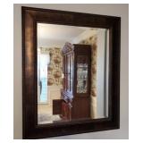 Framed Beveled Mirror