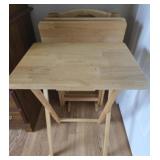 Oak Dinner Trays with Stand