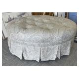 Blue and Gray Ottoman