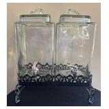 Double Glass Beverage Dispenser
