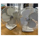 Two GE Metal Fans